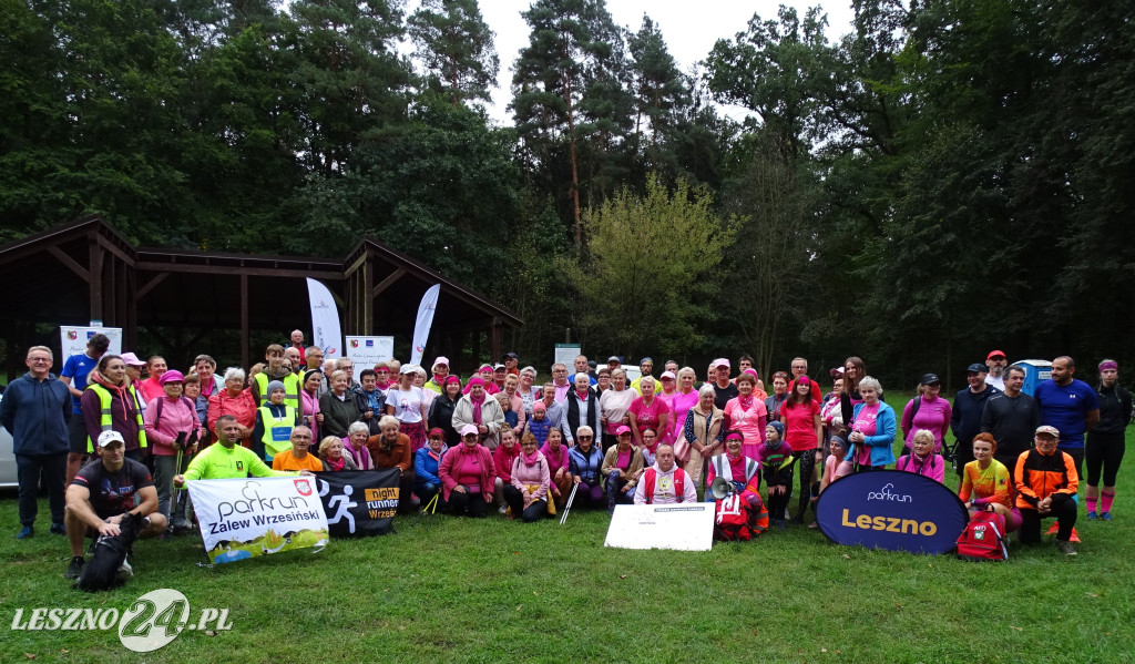 Różowy Marszobieg i Parkrun w Karczmie Borowej