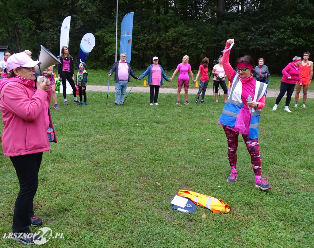 Różowy Marszobieg i Parkrun w Karczmie Borowej