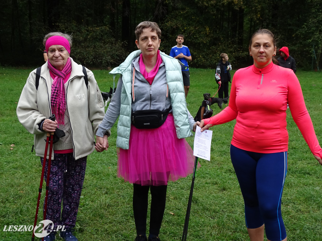 Różowy Marszobieg i Parkrun w Karczmie Borowej