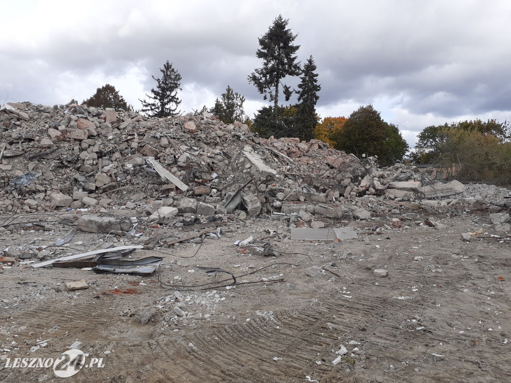 Wyburzenia na Lotnisku Leszno