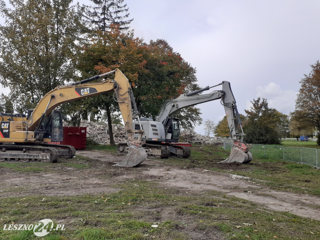 Wyburzenia na Lotnisku Leszno