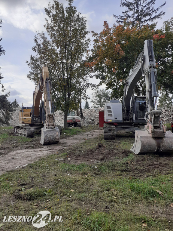 Wyburzenia na Lotnisku Leszno