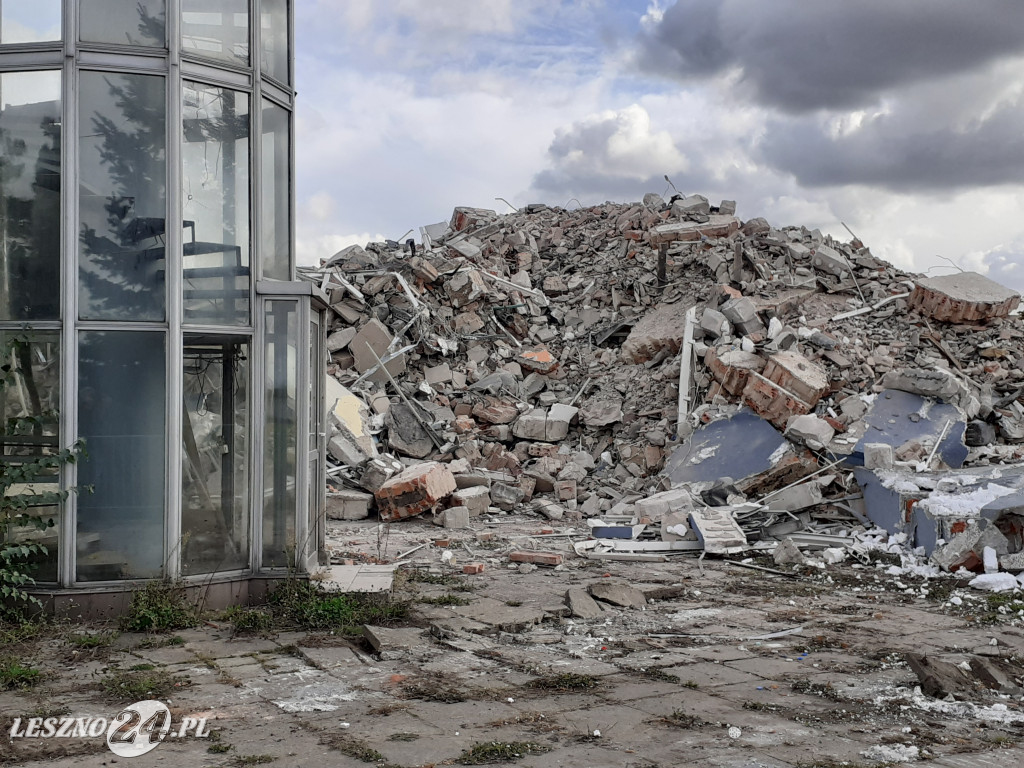 Wyburzenia na Lotnisku Leszno