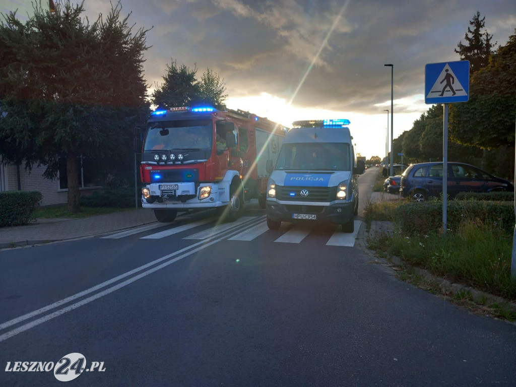 Zderzenie dwóch osobówek w Lesznie