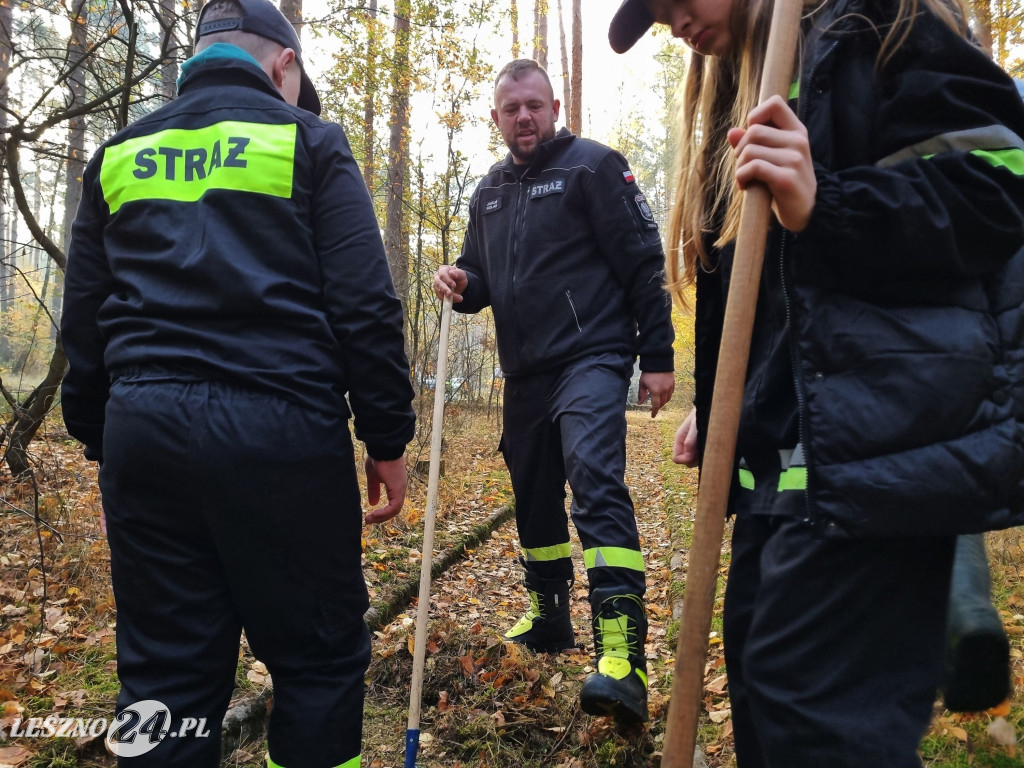 Strażacy OSP uporządkowali pomnik w lesie rydzyńskim
