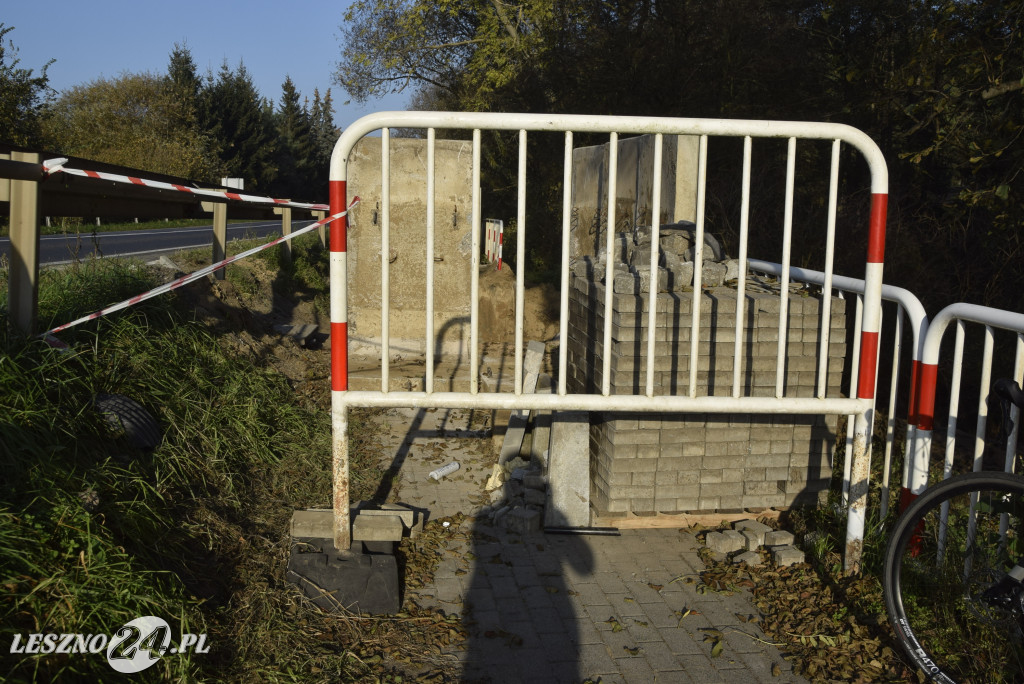 Utrudnienia dla rowerzystów na ścieżce w Osiecznej