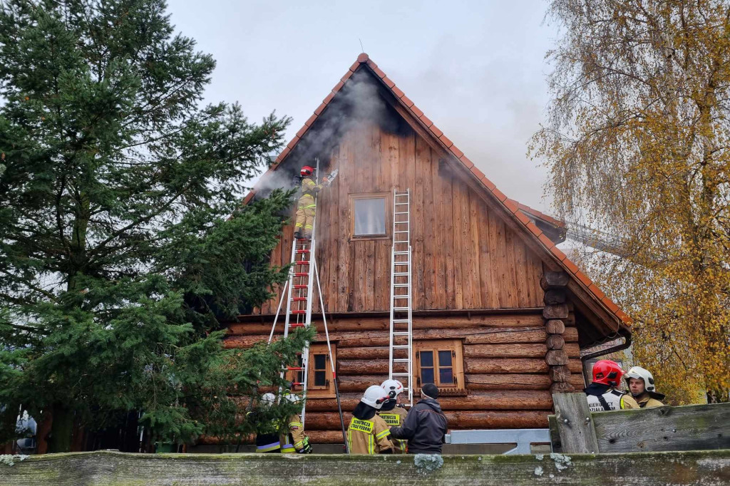 Pożar gospody na Ranczo Smyczyna