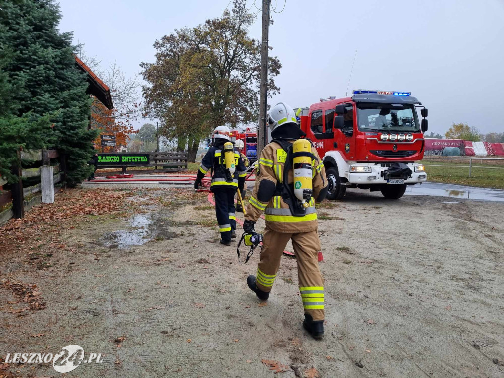 Pożar gospody na Ranczo Smyczyna