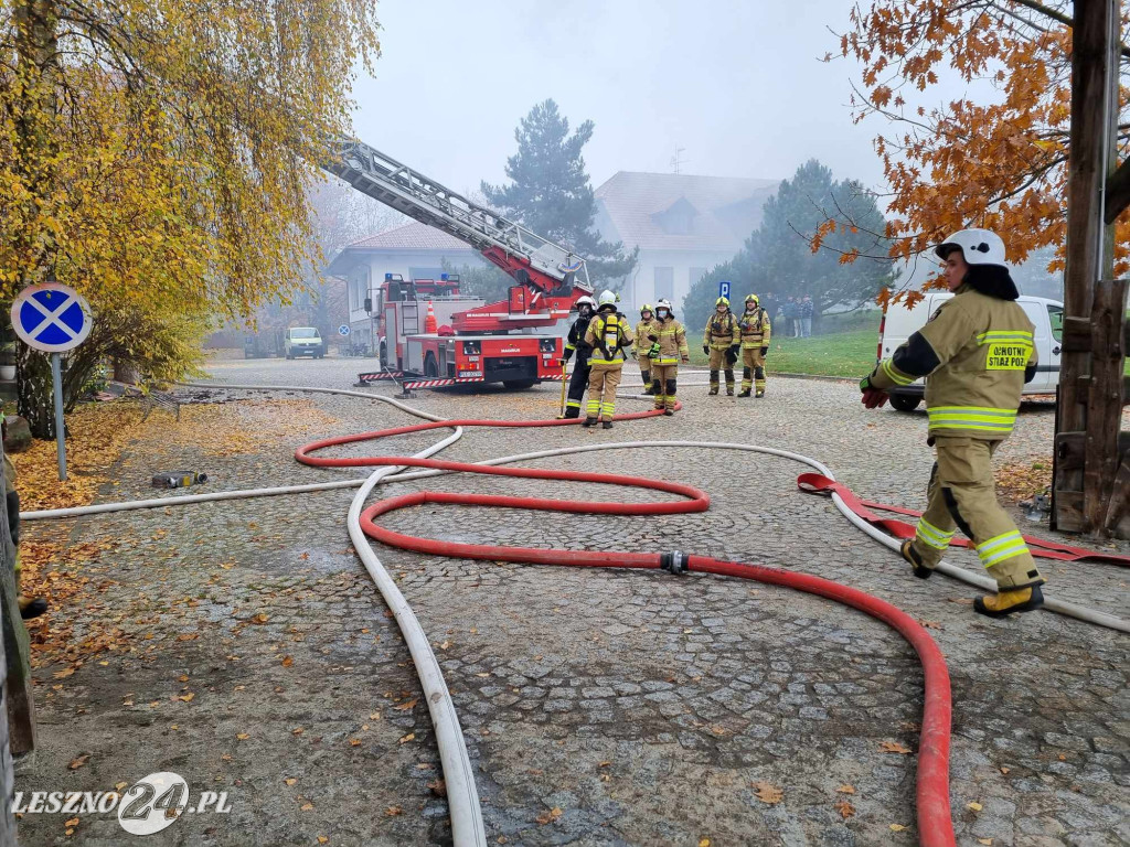 Pożar gospody na Ranczo Smyczyna