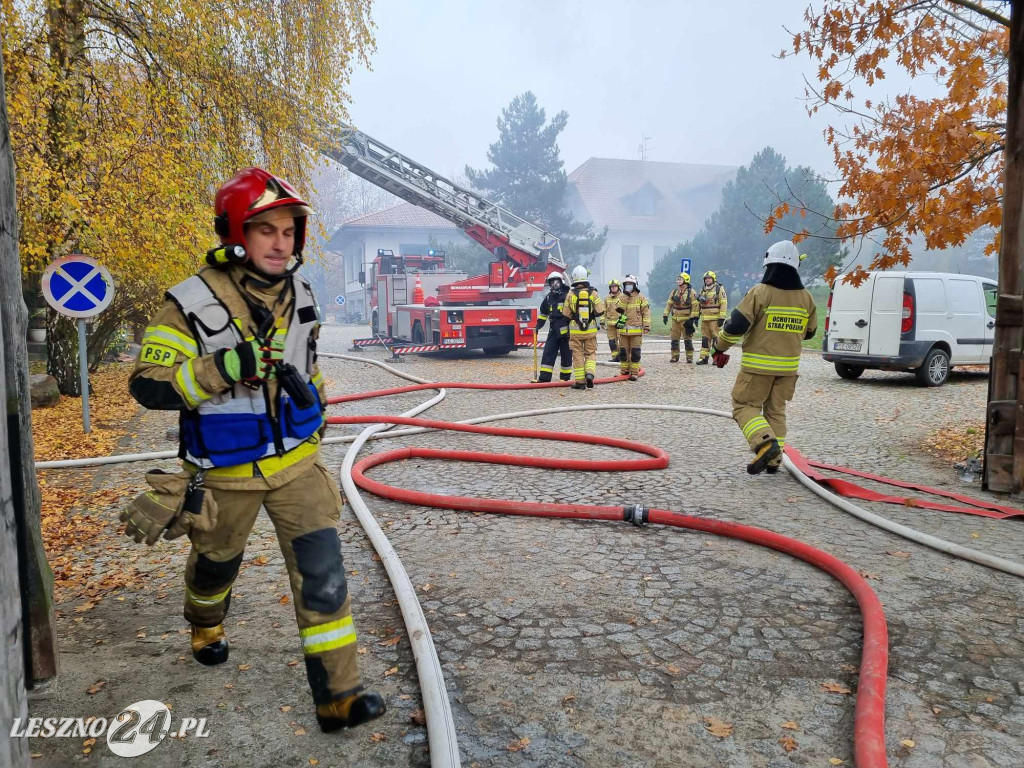 Pożar gospody na Ranczo Smyczyna