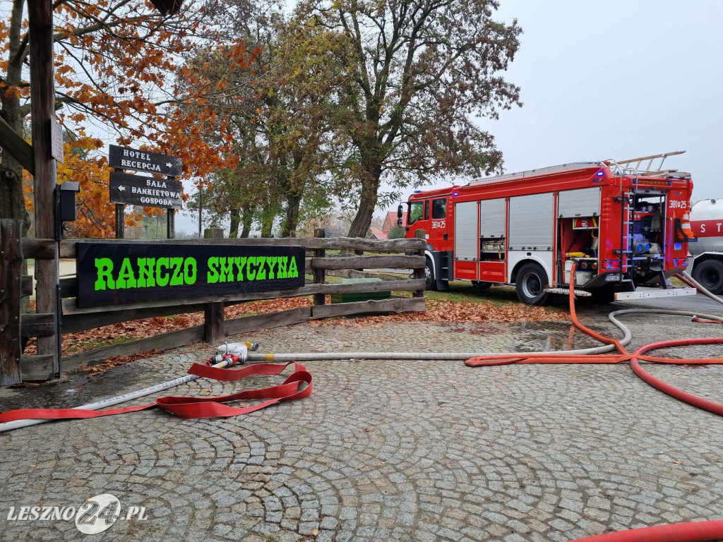 Pożar gospody na Ranczo Smyczyna