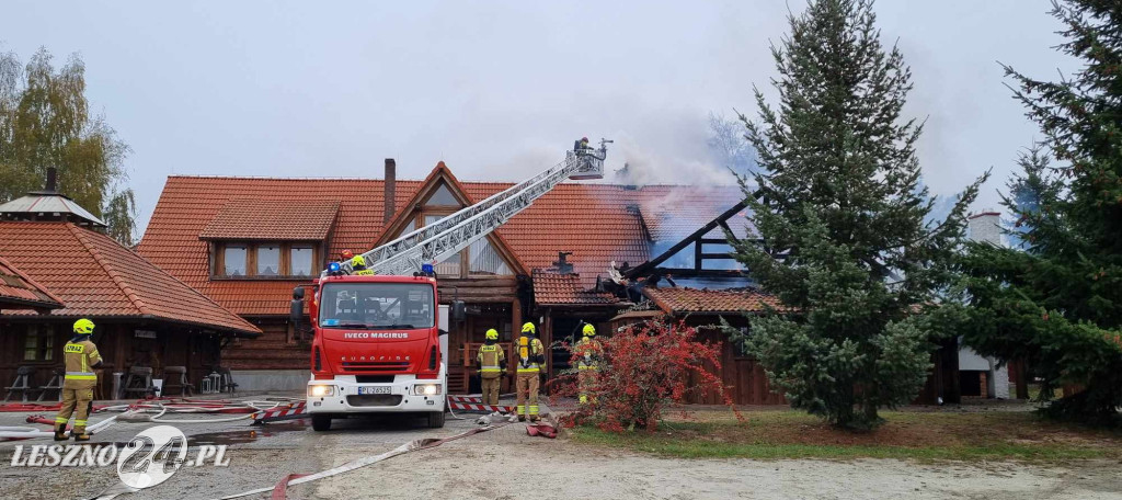 Pożar gospody na Ranczo Smyczyna