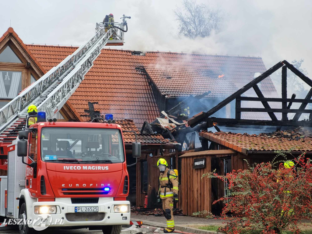 Pożar gospody na Ranczo Smyczyna