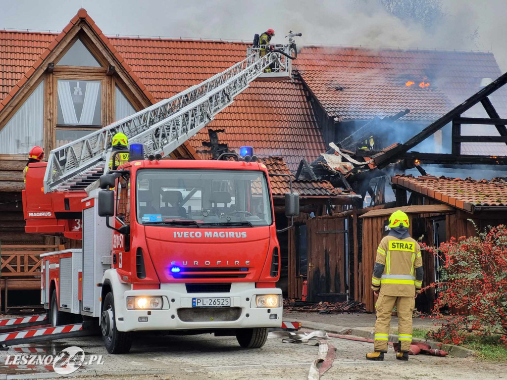 Pożar gospody na Ranczo Smyczyna