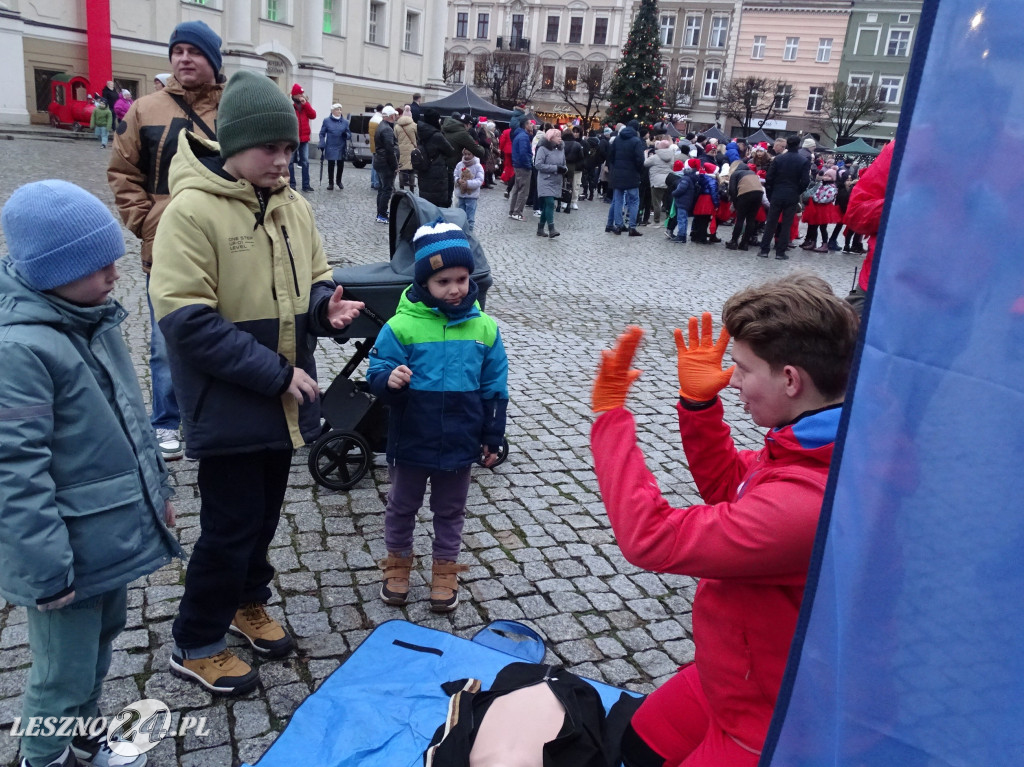 Rozświetlenie choinki na Rynku w Lesznie