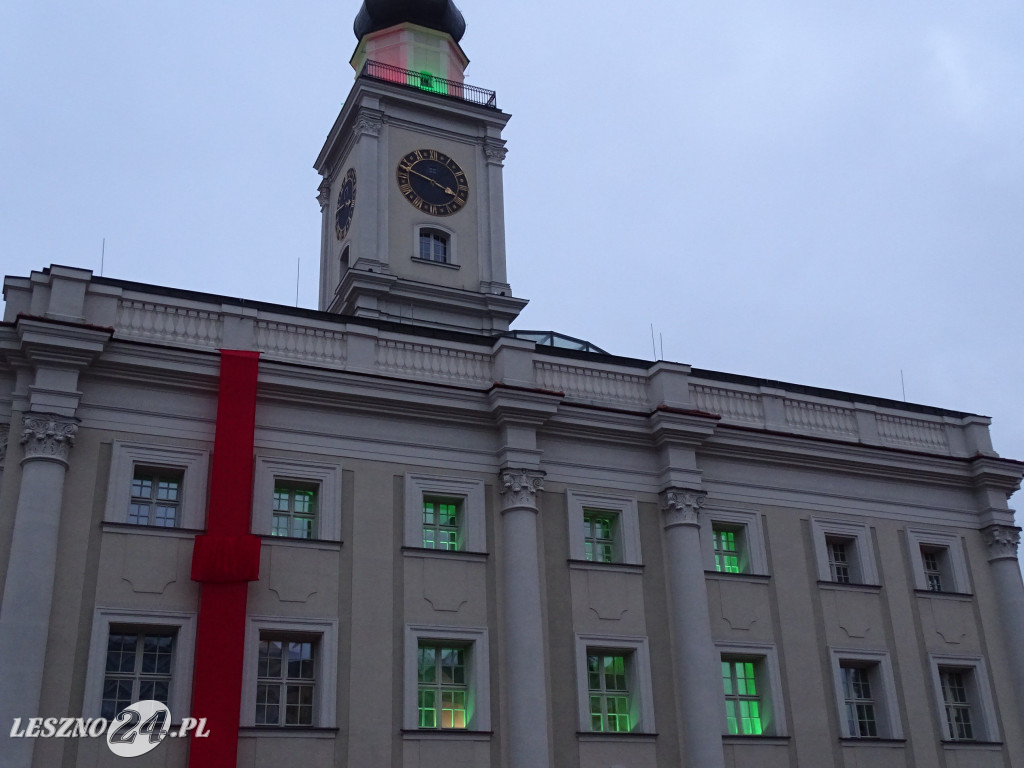 Rozświetlenie choinki na Rynku w Lesznie