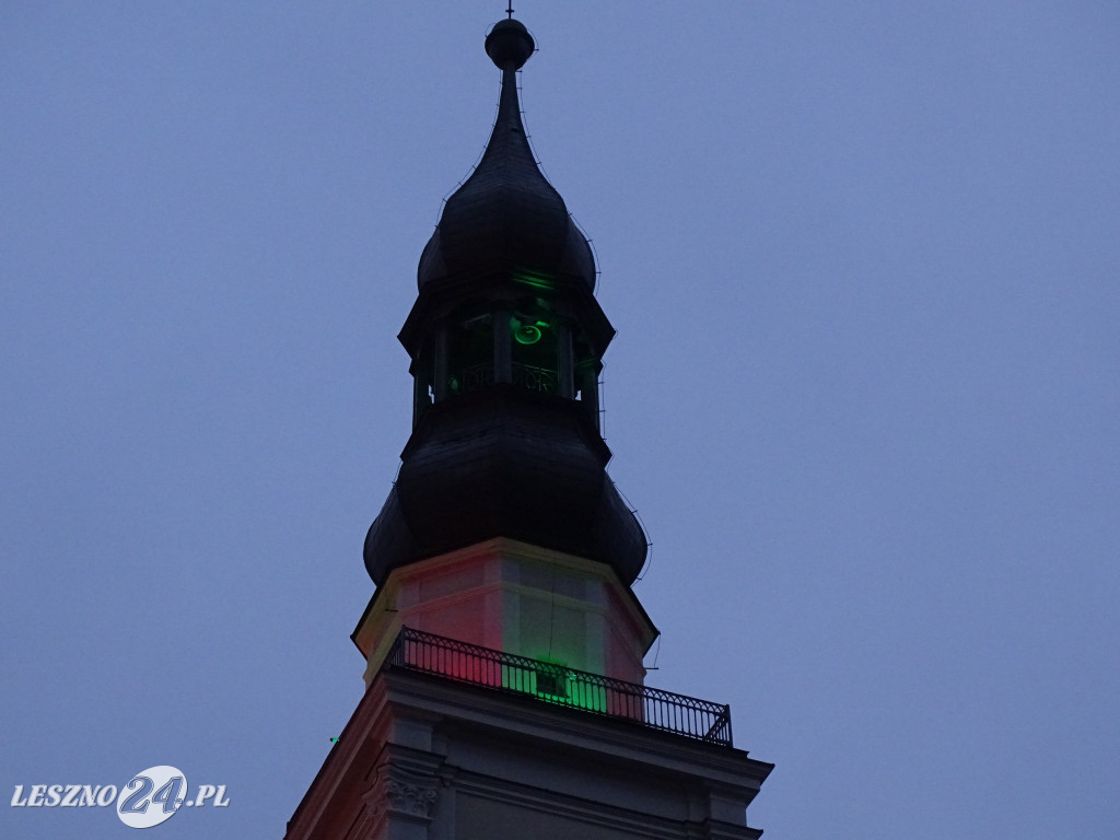 Rozświetlenie choinki na Rynku w Lesznie