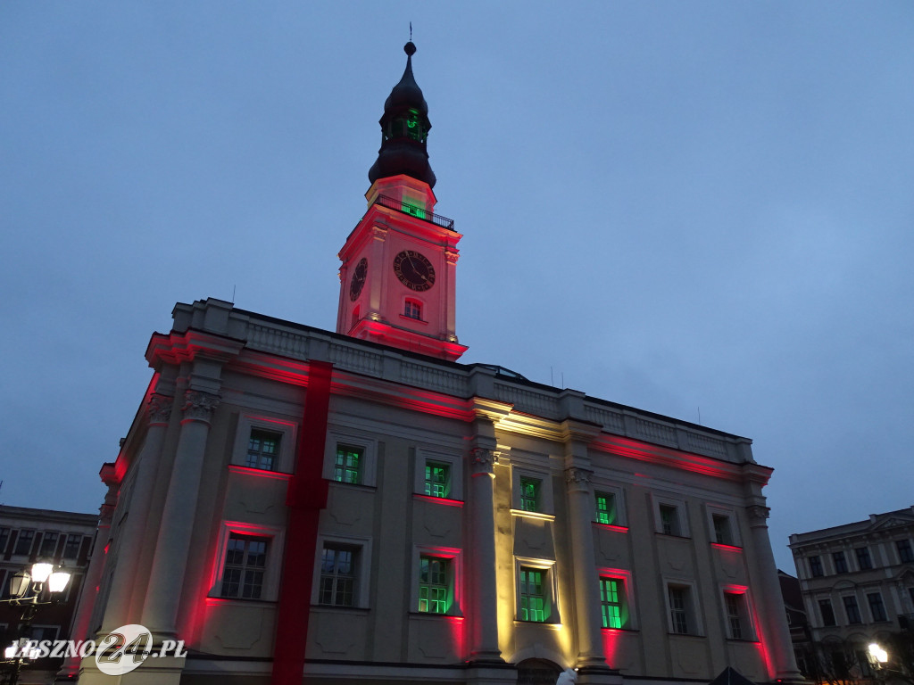 Rozświetlenie choinki na Rynku w Lesznie