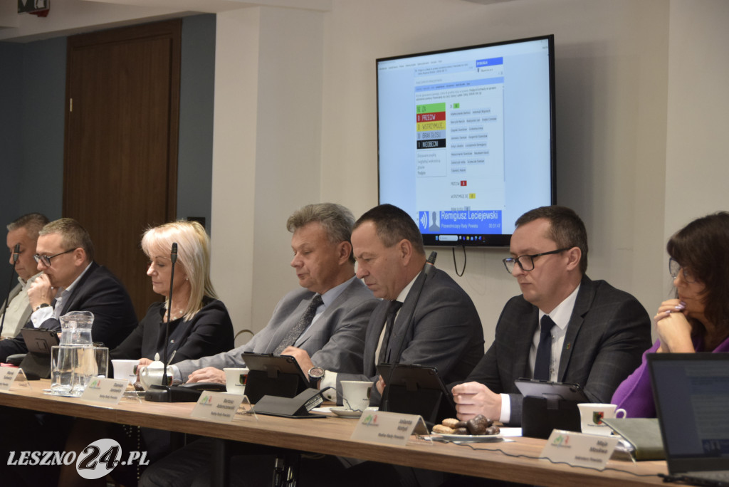 Sesja budżetowa Rady Powiatu Leszczyńskiego