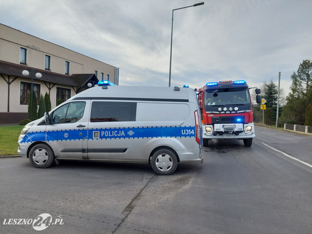 Zderzenie osobówek w Kąkolewie