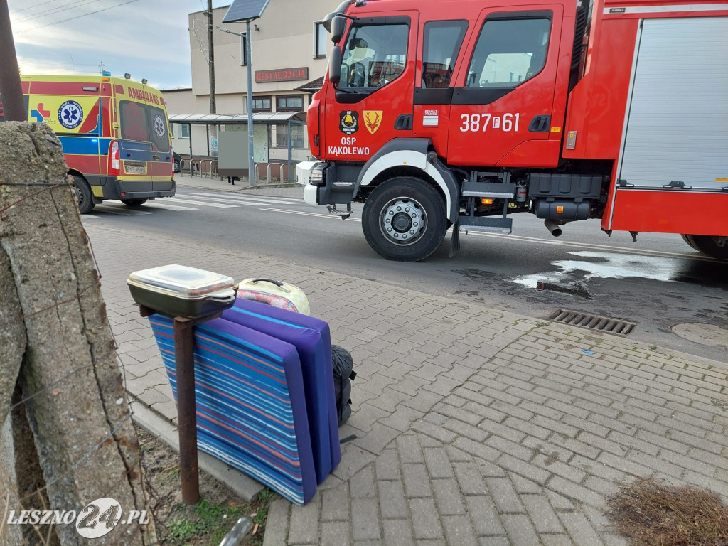 Zderzenie osobówek w Kąkolewie