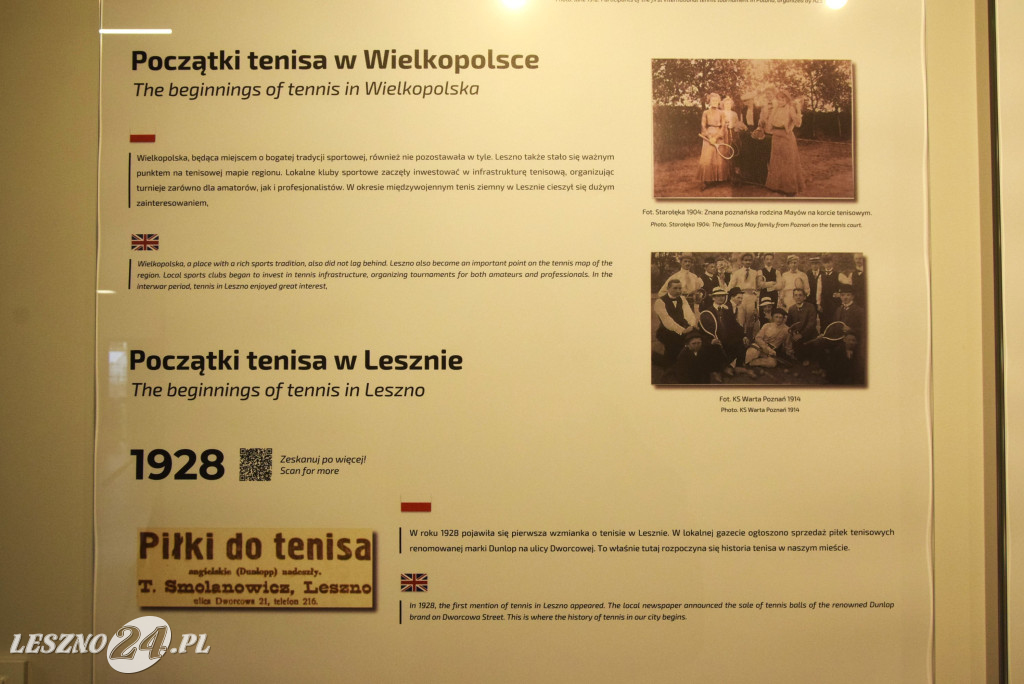 Otwarcie wystawy Historia Tenisa w Lesznie