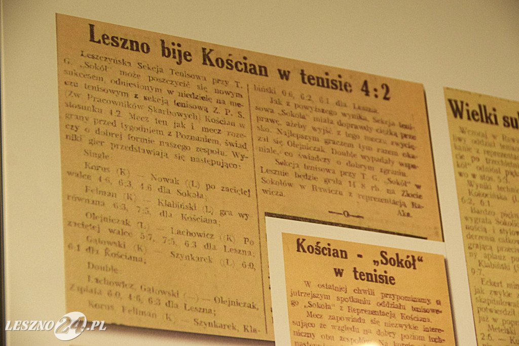 Otwarcie wystawy Historia Tenisa w Lesznie