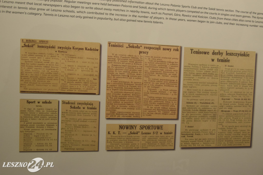Otwarcie wystawy Historia Tenisa w Lesznie