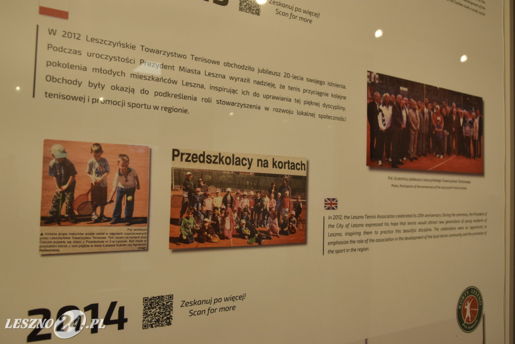 Otwarcie wystawy Historia Tenisa w Lesznie