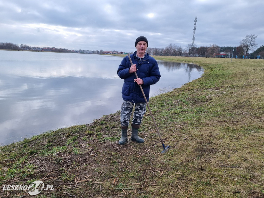 Porządki na zbiorniku Rydzyna