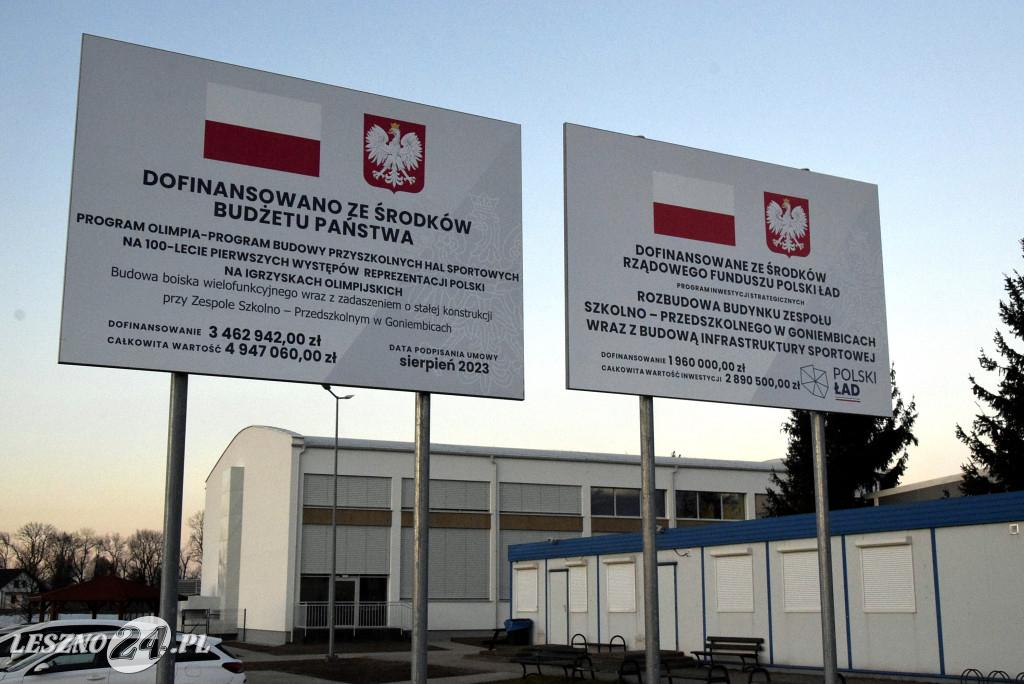 Otwarcie sali sportowej i nowych klas w Goniembicach