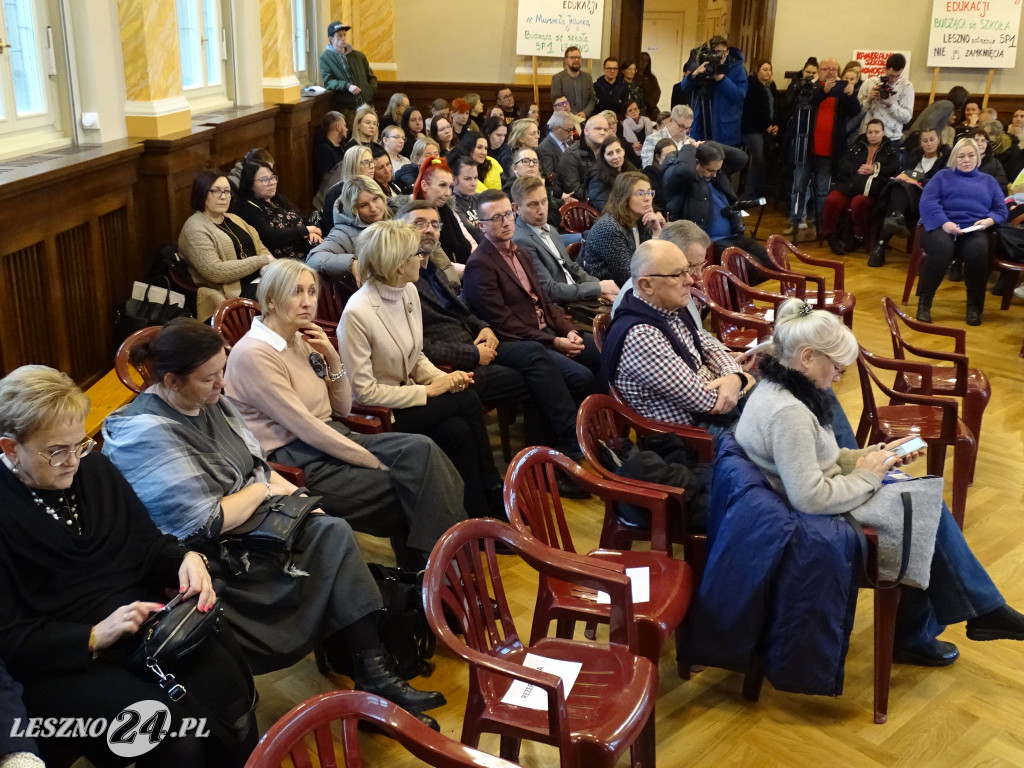 Spotkanie prezydenta z rodzicami w SP 1 w Lesznie
