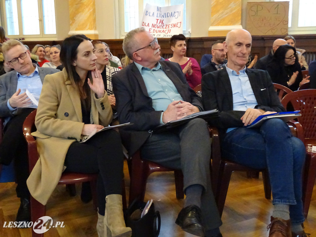 Spotkanie prezydenta z rodzicami w SP 1 w Lesznie
