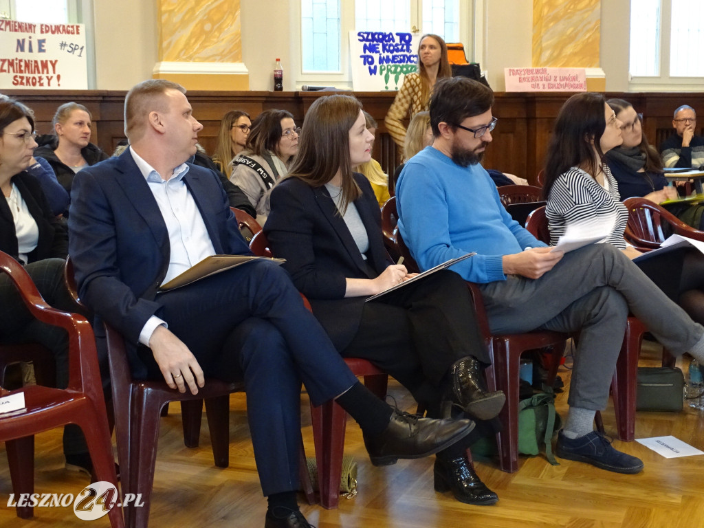 Spotkanie prezydenta z rodzicami w SP 1 w Lesznie