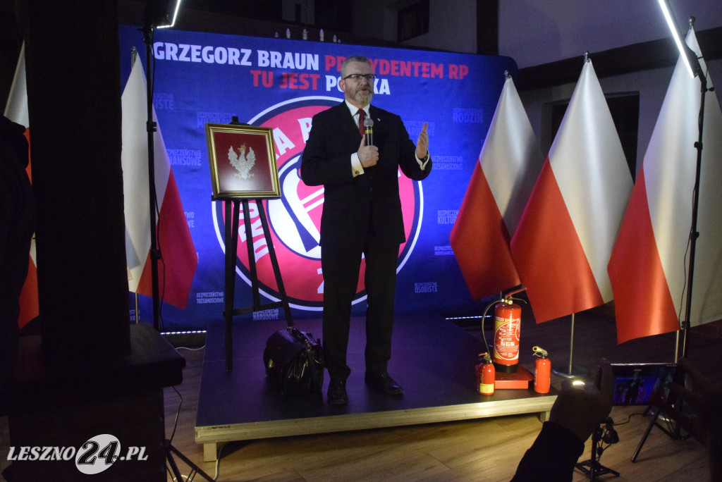 Grzegorz Braun w Lesznie