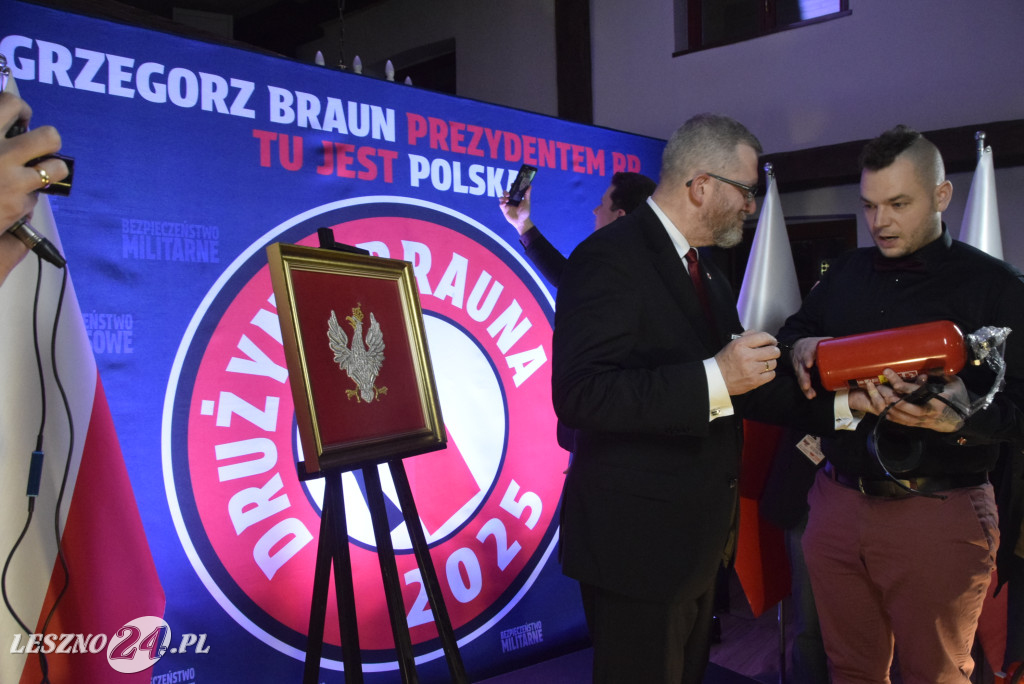 Grzegorz Braun w Lesznie