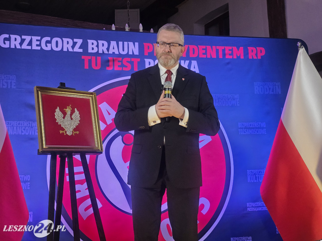 Grzegorz Braun w Lesznie