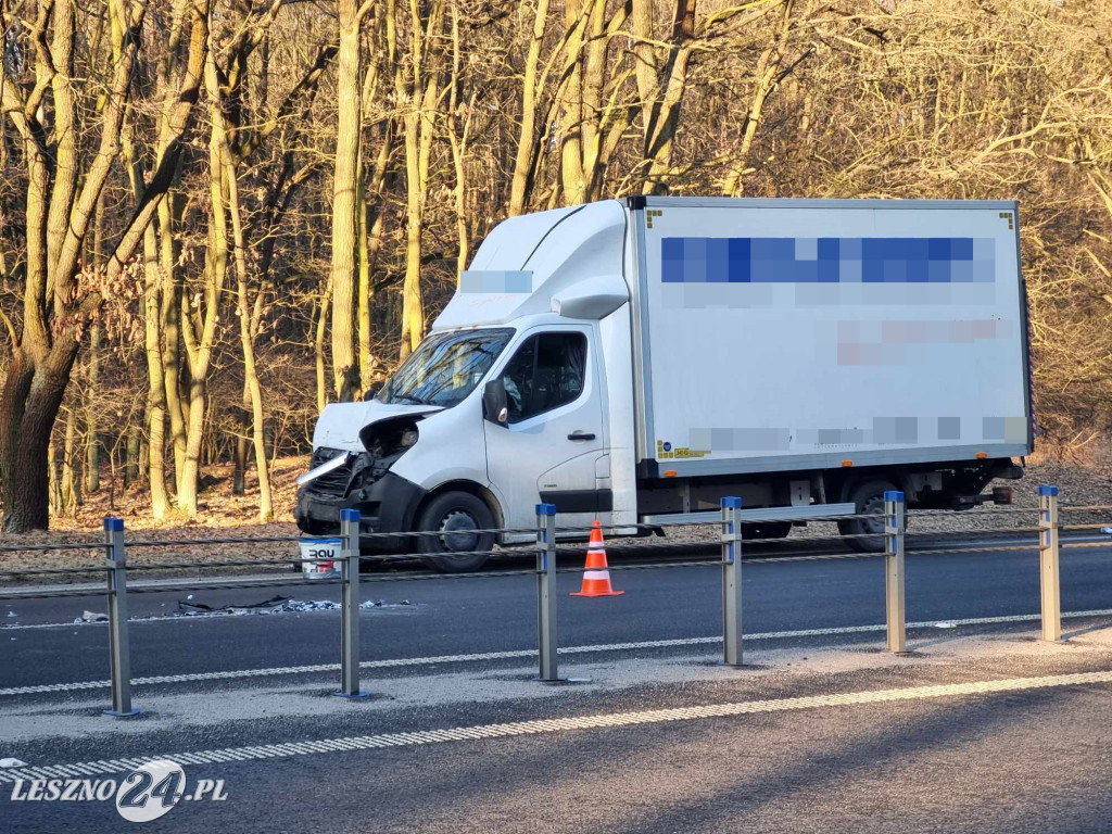 Dwa wypadki pomiędzy Lesznem i Rydzyną