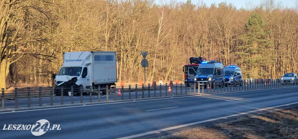 Dwa wypadki pomiędzy Lesznem i Rydzyną