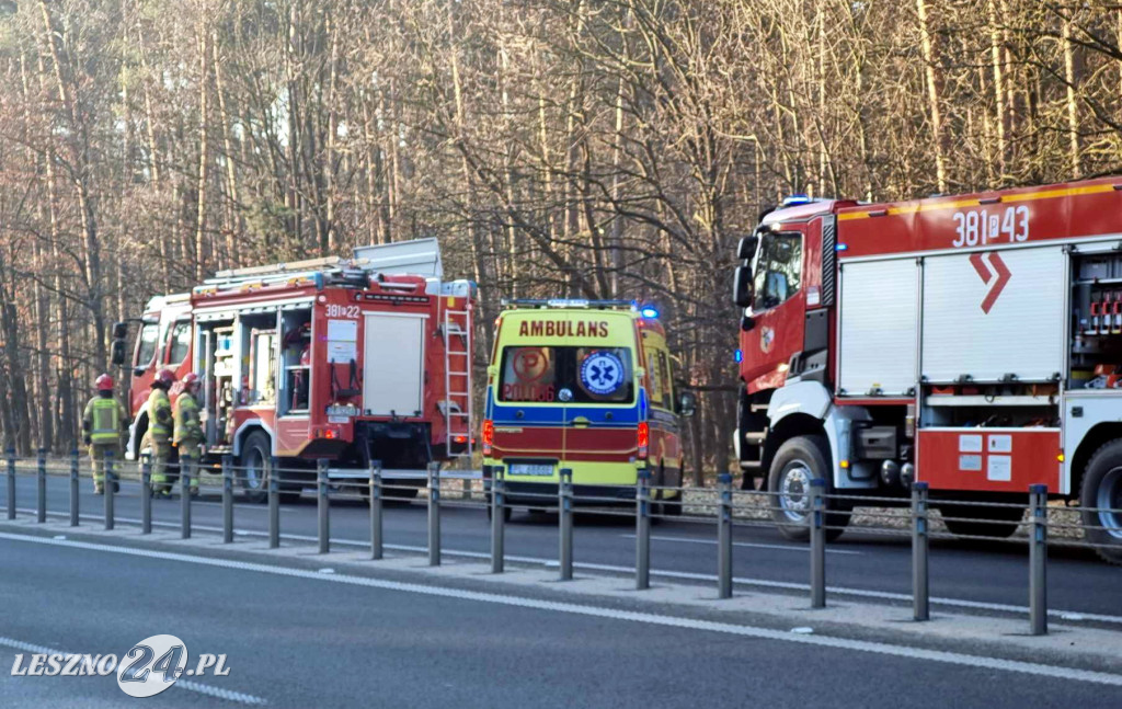 Dwa wypadki pomiędzy Lesznem i Rydzyną