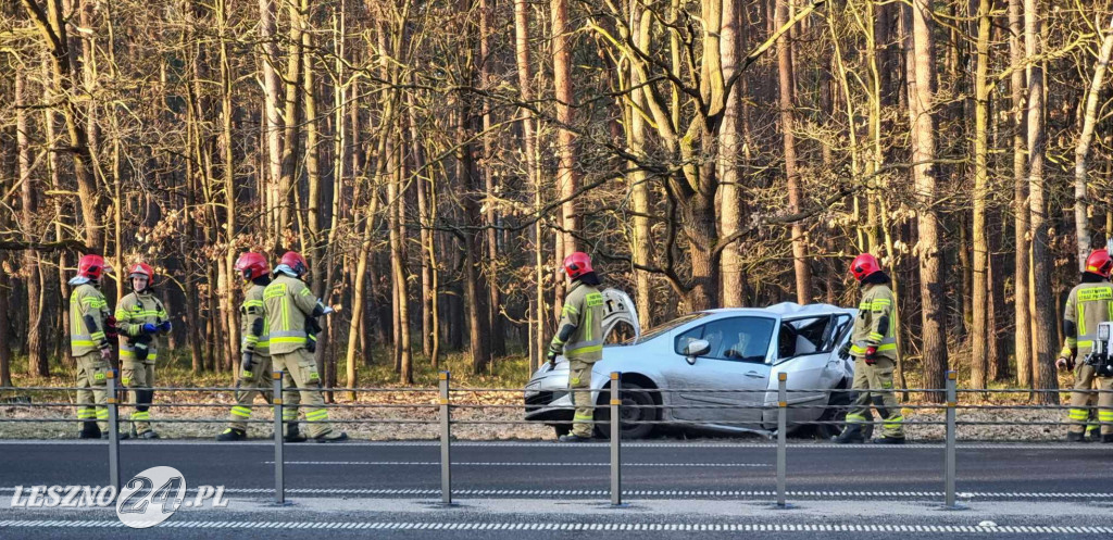 Dwa wypadki pomiędzy Lesznem i Rydzyną