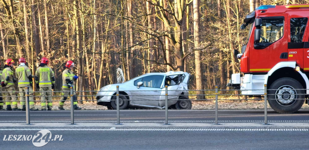 Dwa wypadki pomiędzy Lesznem i Rydzyną