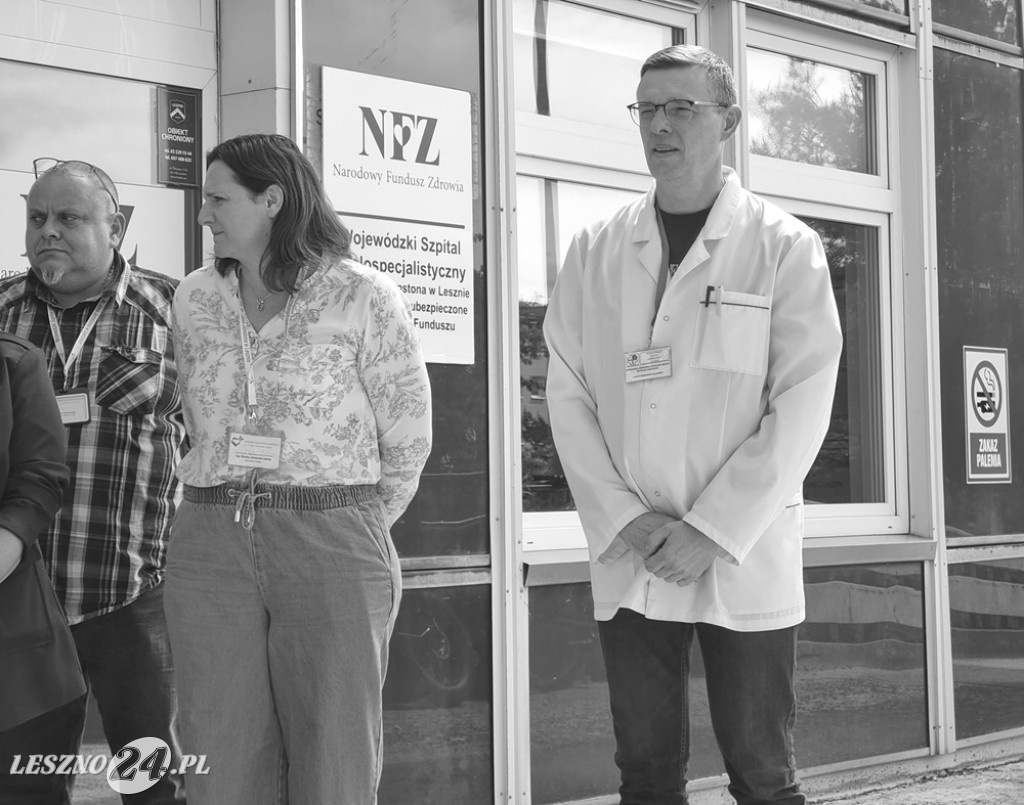 Pracownicy szpitala w Lesznie przeciw agresji