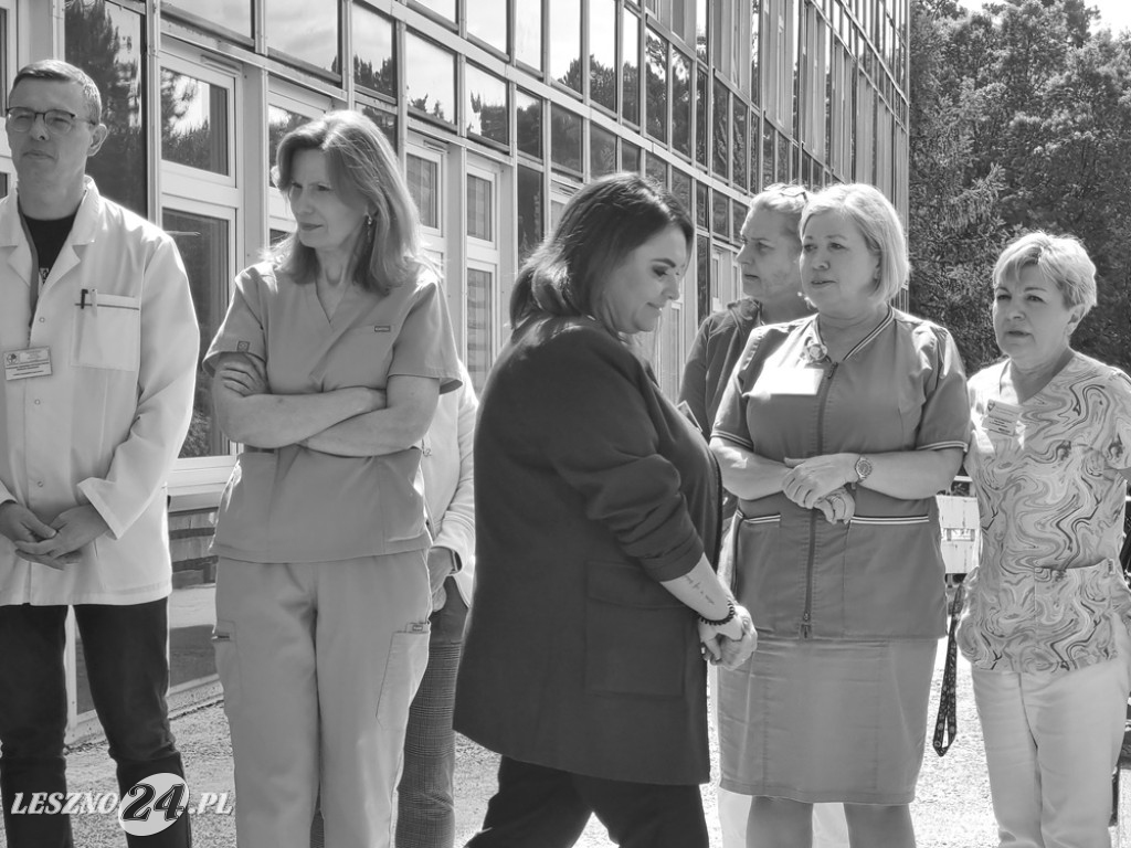 Pracownicy szpitala w Lesznie przeciw agresji