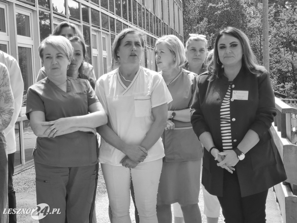 Pracownicy szpitala w Lesznie przeciw agresji