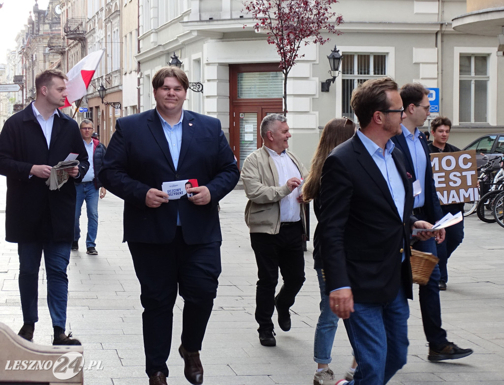 Wiec poparcia dla Rafała Trzaskowskiego w Lesznie