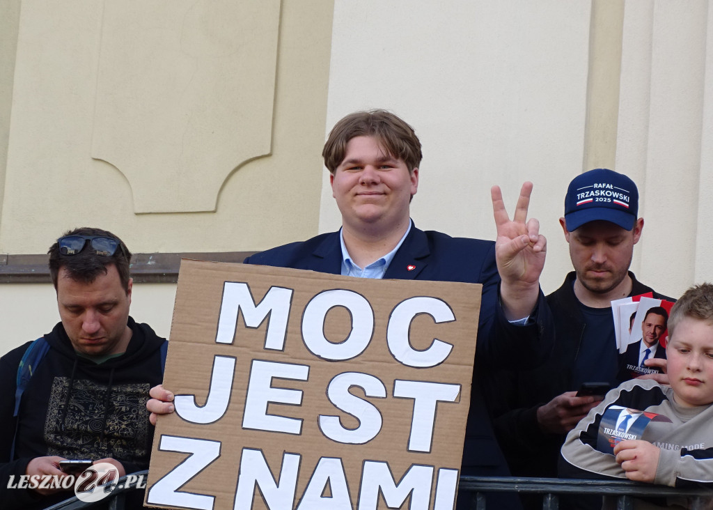 Wiec poparcia dla Rafała Trzaskowskiego w Lesznie