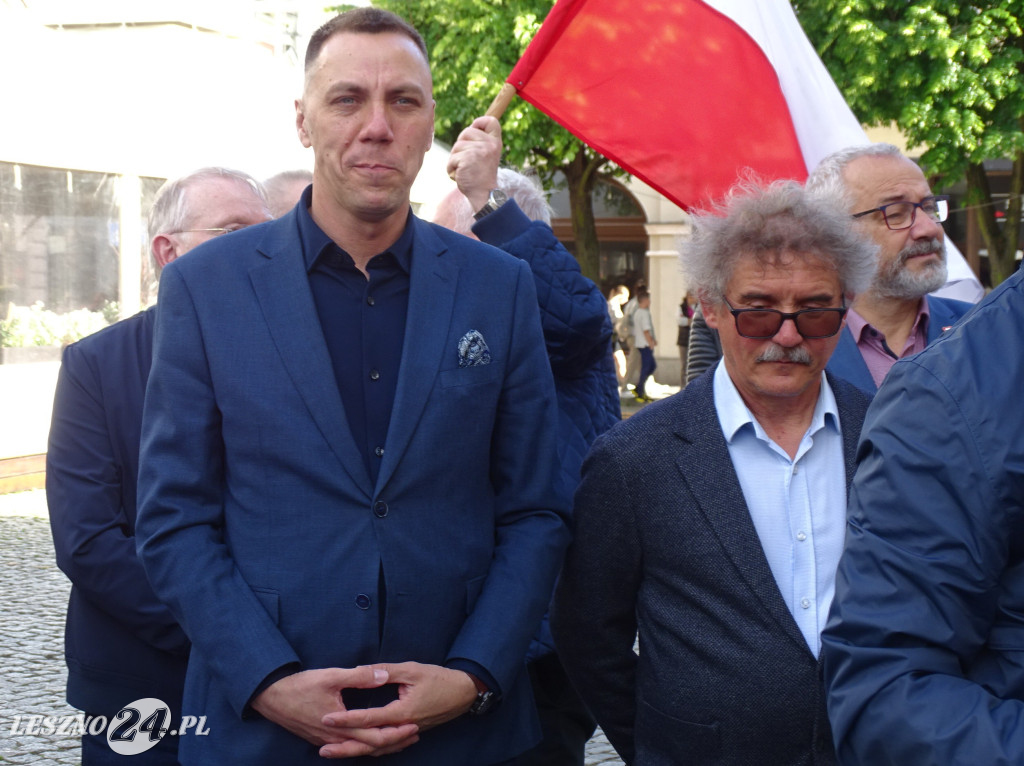 Wiec poparcia dla Rafała Trzaskowskiego w Lesznie