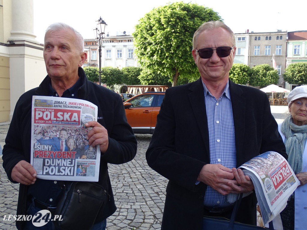 Wiec poparcia dla Rafała Trzaskowskiego w Lesznie
