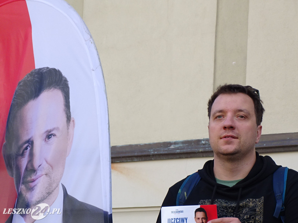 Wiec poparcia dla Rafała Trzaskowskiego w Lesznie